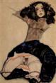 Egon Schiele - Dark Haired Girl (1910)